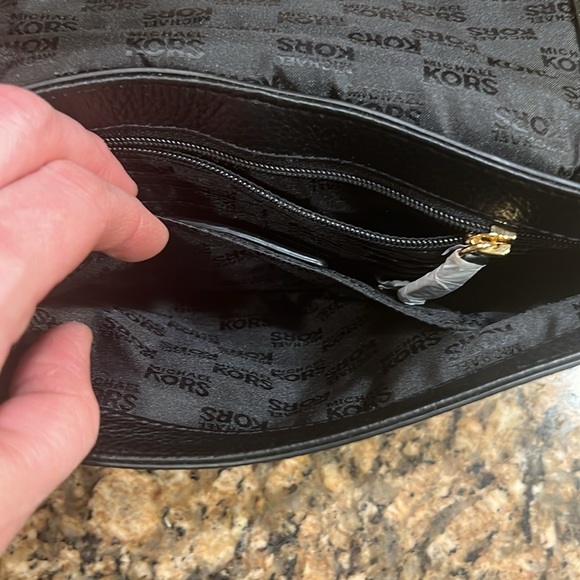 Michael Kors black leather gold chain purse - Picture 7 of 12